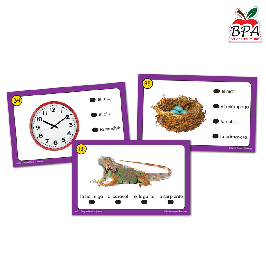 Teacher Created Resources • Power Pen Learning Cards: Everyday Words in Spanish